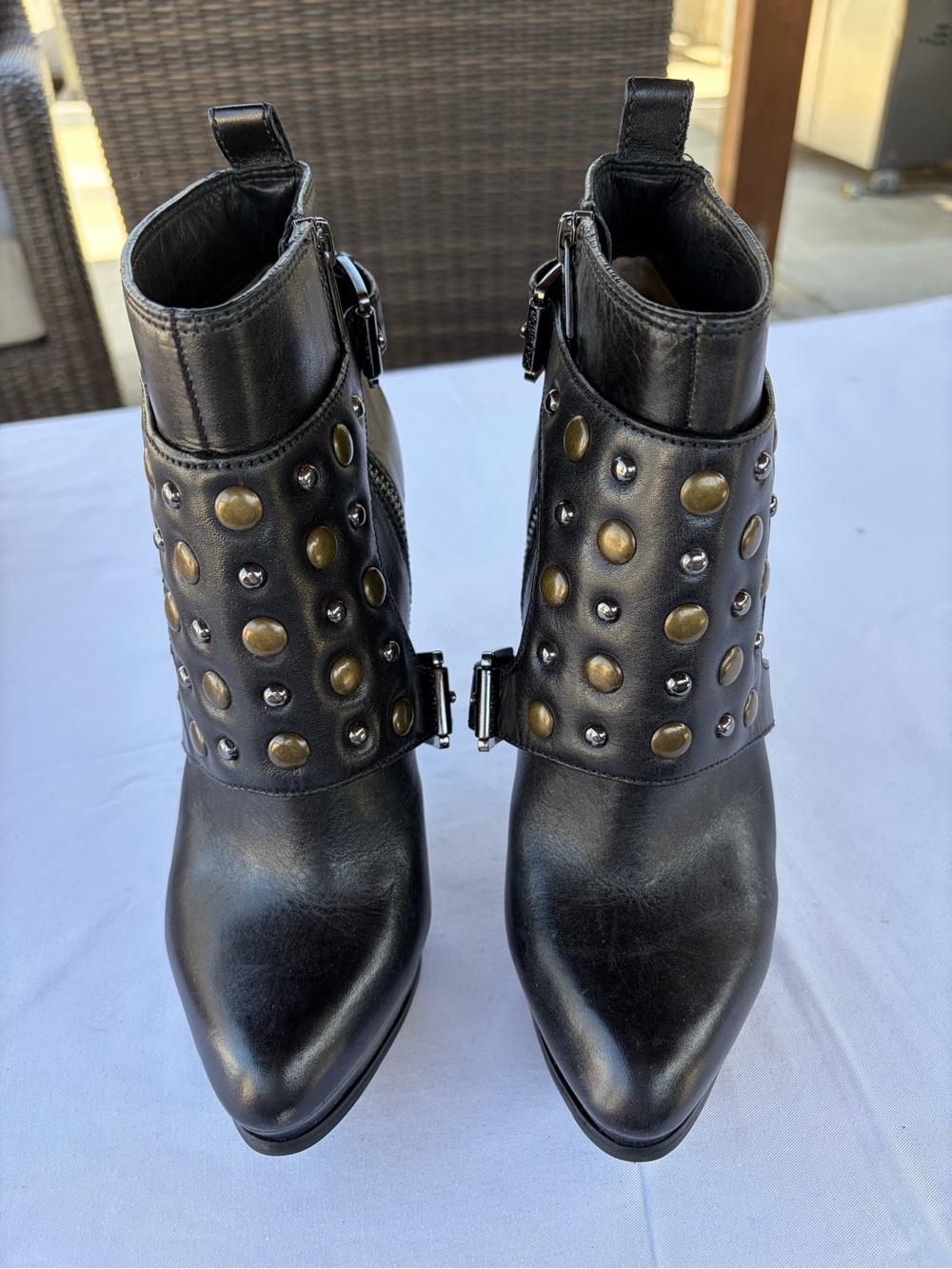 Michael Kors Studded Booties, Size 8.5